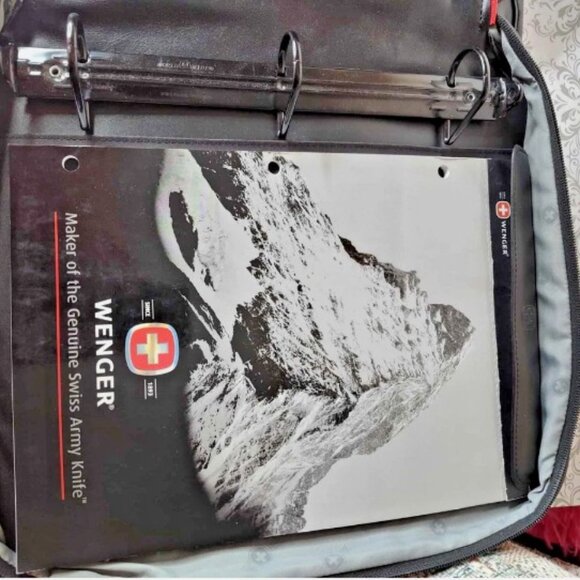 Wenger Swiss Army Gear Executive Zipper Portfolio Briefcase Black - Picture 5 of 8